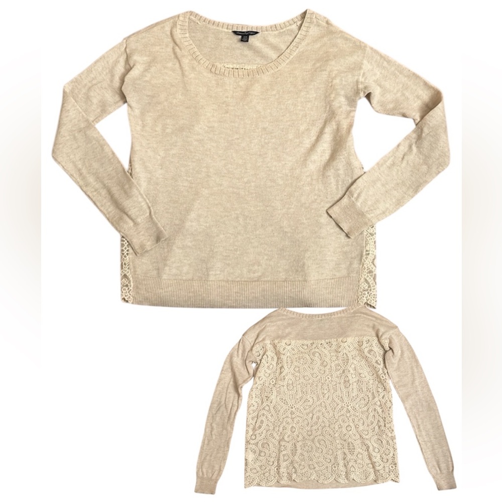 American Eagle Outfitters Sweater with Lace Back Detail Women’s Size XS